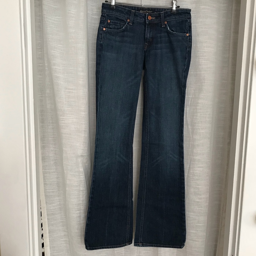 Raven Denim Flare Low-rise Jeans.
